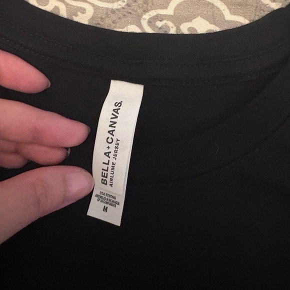 Bella Canvas Black T-Shirt with Graphic Print - Picture 2 of 3